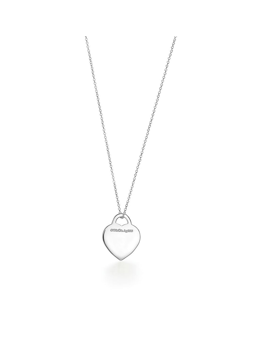 Tiffany & Co. Heart Tag Small ketting van sterling zilver met diamant 21821 - voorkant 5 undefined