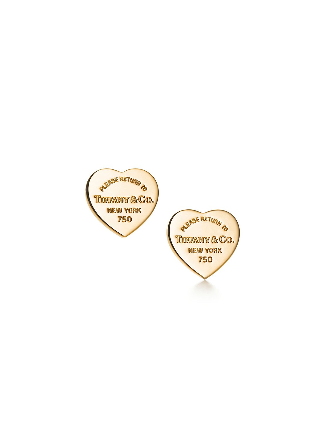 Tiffany & Co. Heart Tag Stud Mini oorknopjes van 18 karaat geelgoud 47961 - voorkant 3 undefined