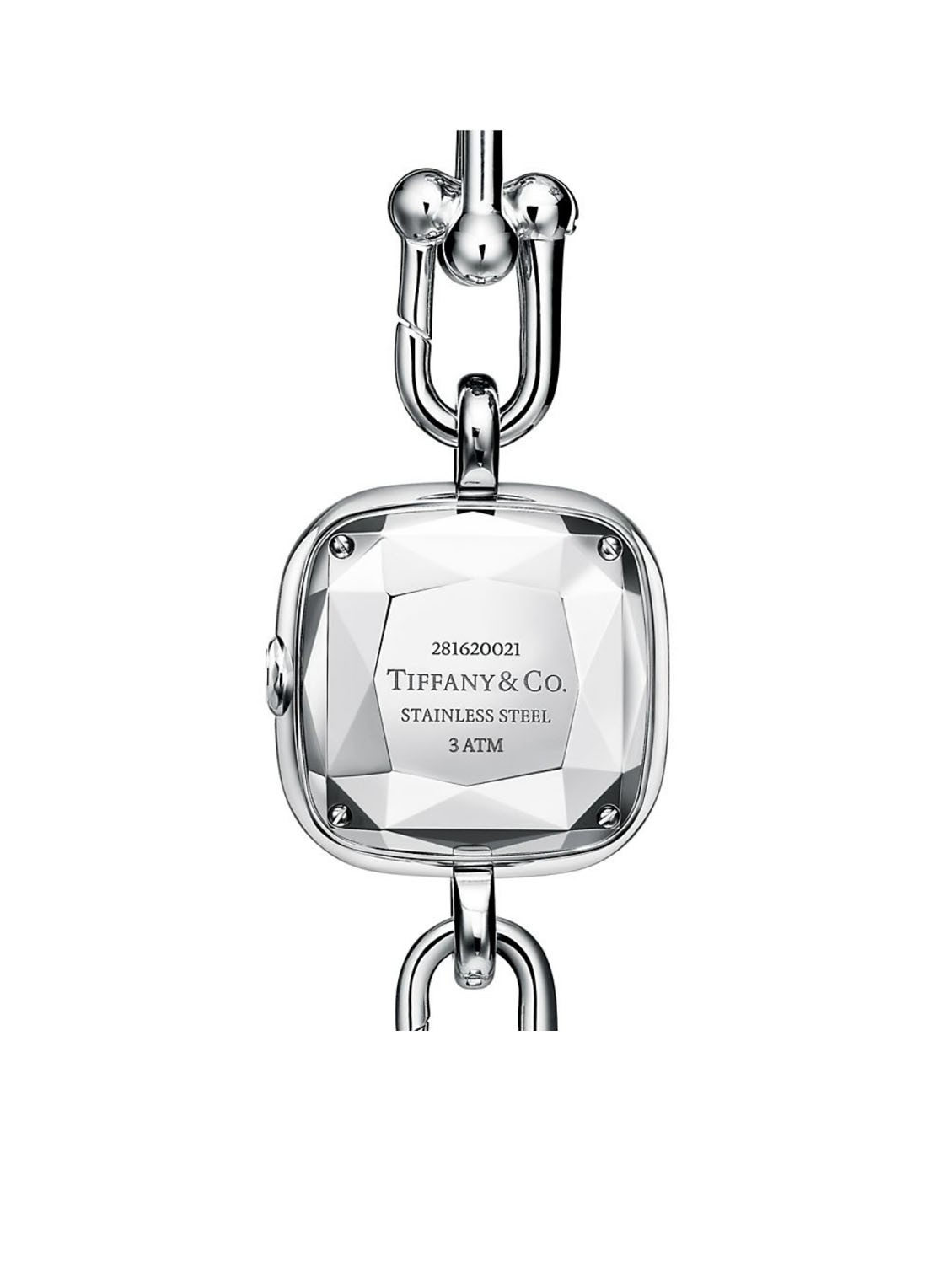 Tiffany & Co. Horloge van sterling zilver met diamant 81249 - achterkant undefined