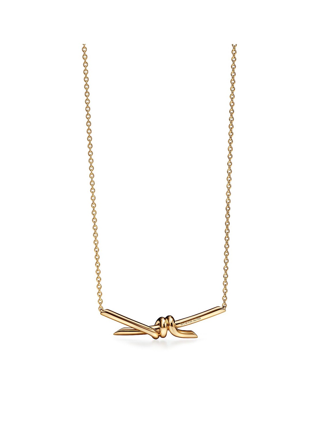 Tiffany & Co. Ketting van 18 karaat geelgoud met hanger 75630 - voorkant 4 undefined