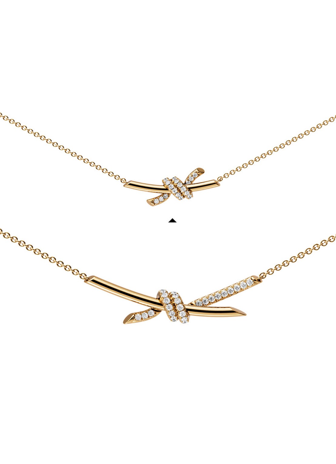 Tiffany & Co. Knot Small ketting van 18 karaat geelgoud met diamant 84882 - detail 6 undefined