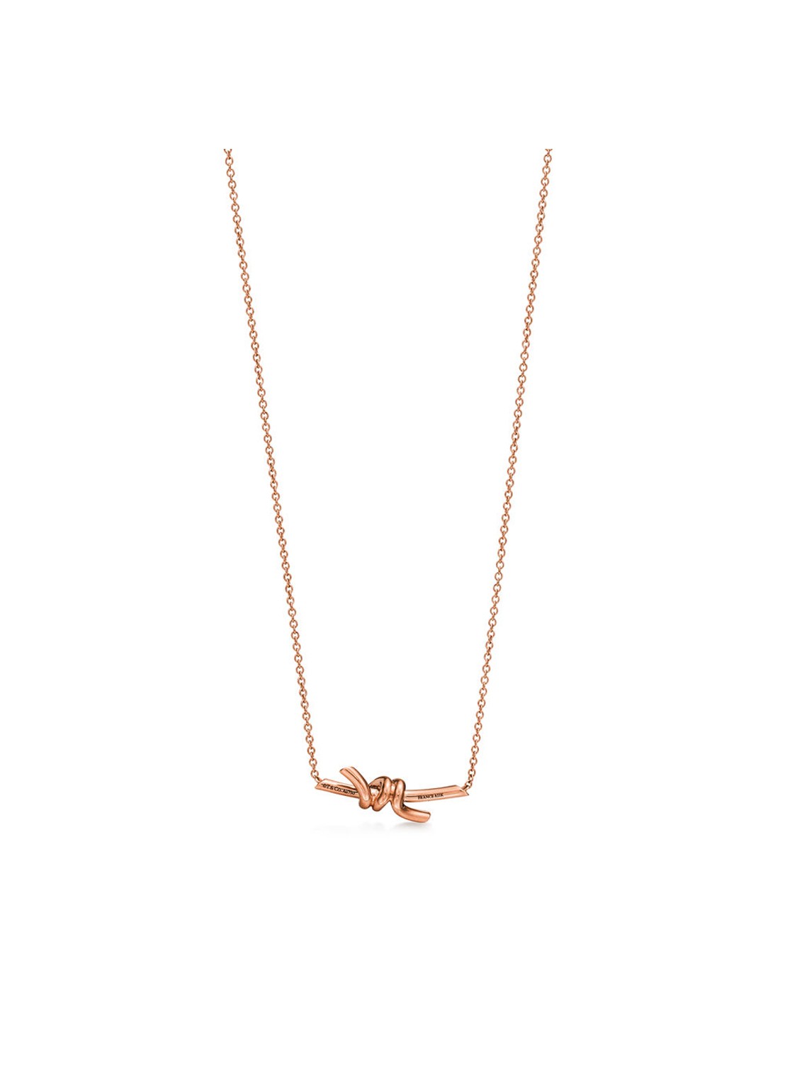 Tiffany & Co. Knot Small ketting van 18 karaat roségoud 84885 - voorkant 7 undefined