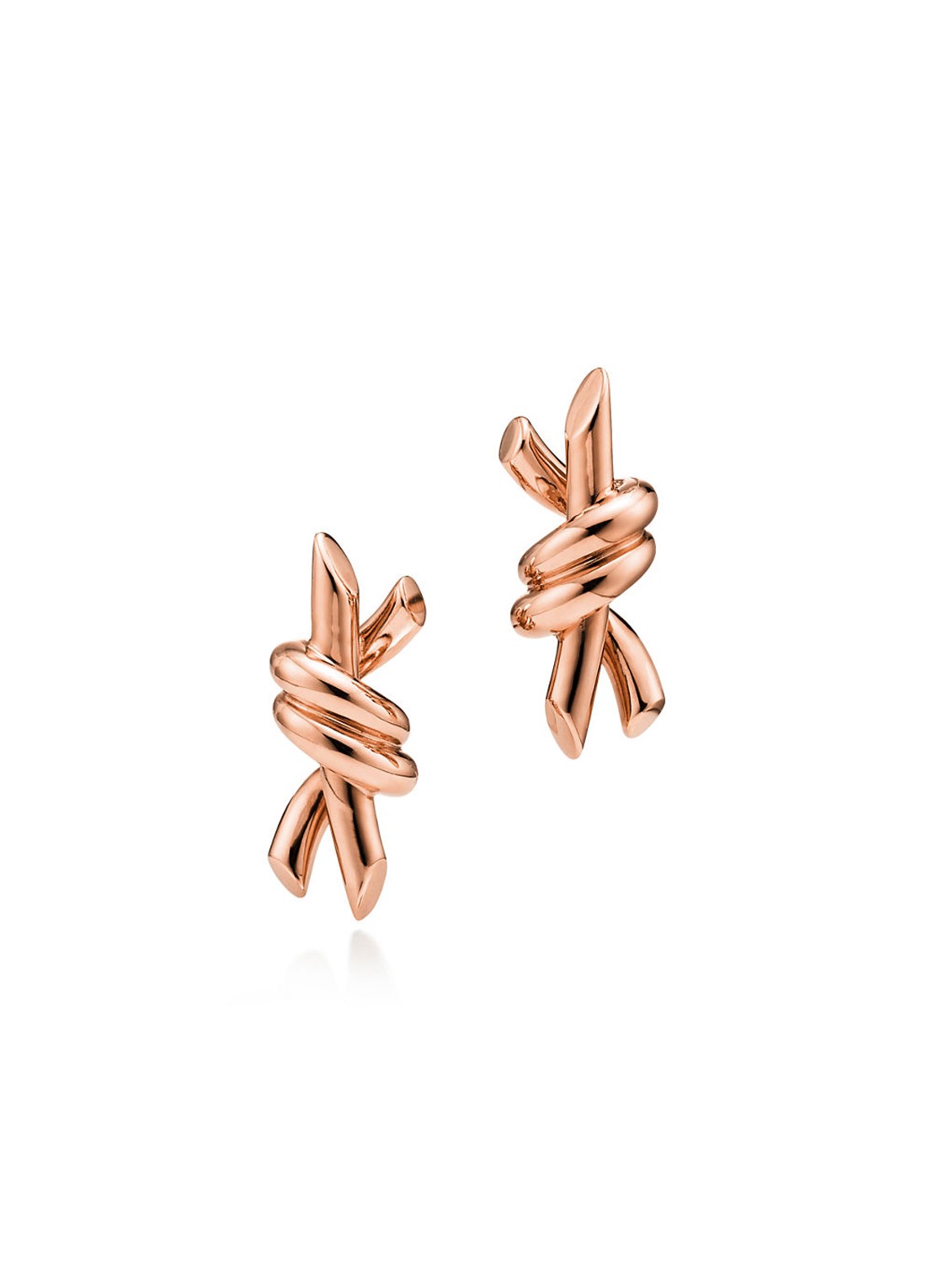 Tiffany & Co. Knot Small oorknopjes van 18 karaat roségoud 84887 - voorkant 4 undefined