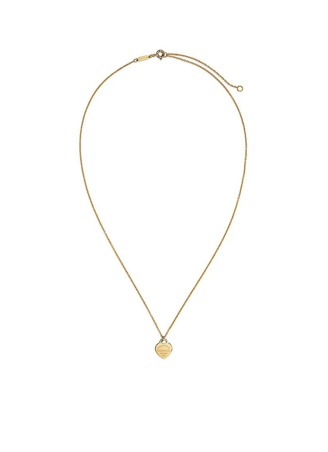 Tiffany & Co. Mini Heart Tag ketting van 18 karaat geelgoud 77761 - voorkant 4 undefined