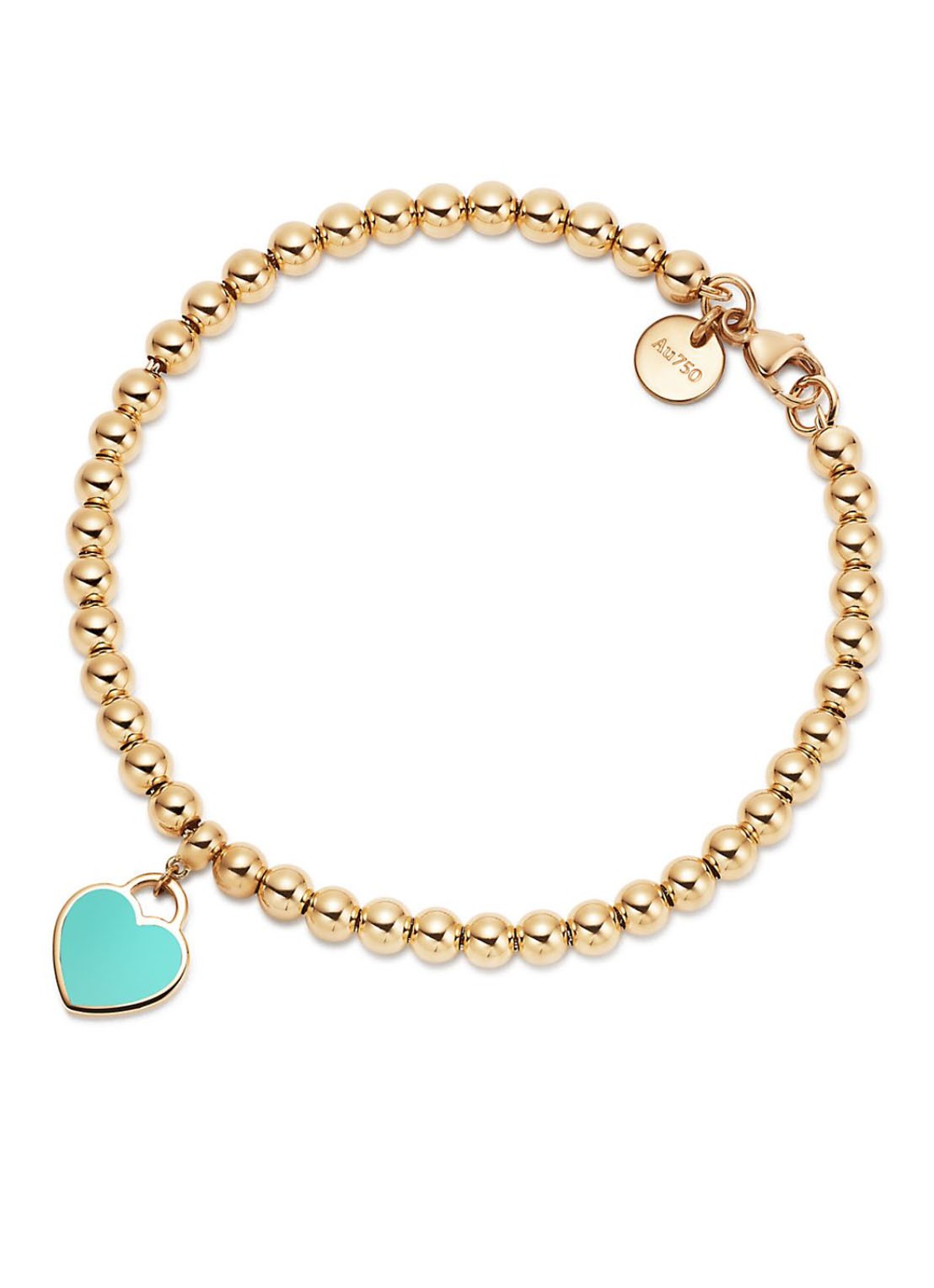 Tiffany & Co. Mini Heart Tag Medium kralenarmband van 18 karaat geelgoud 68442 - voorkant 4 undefined