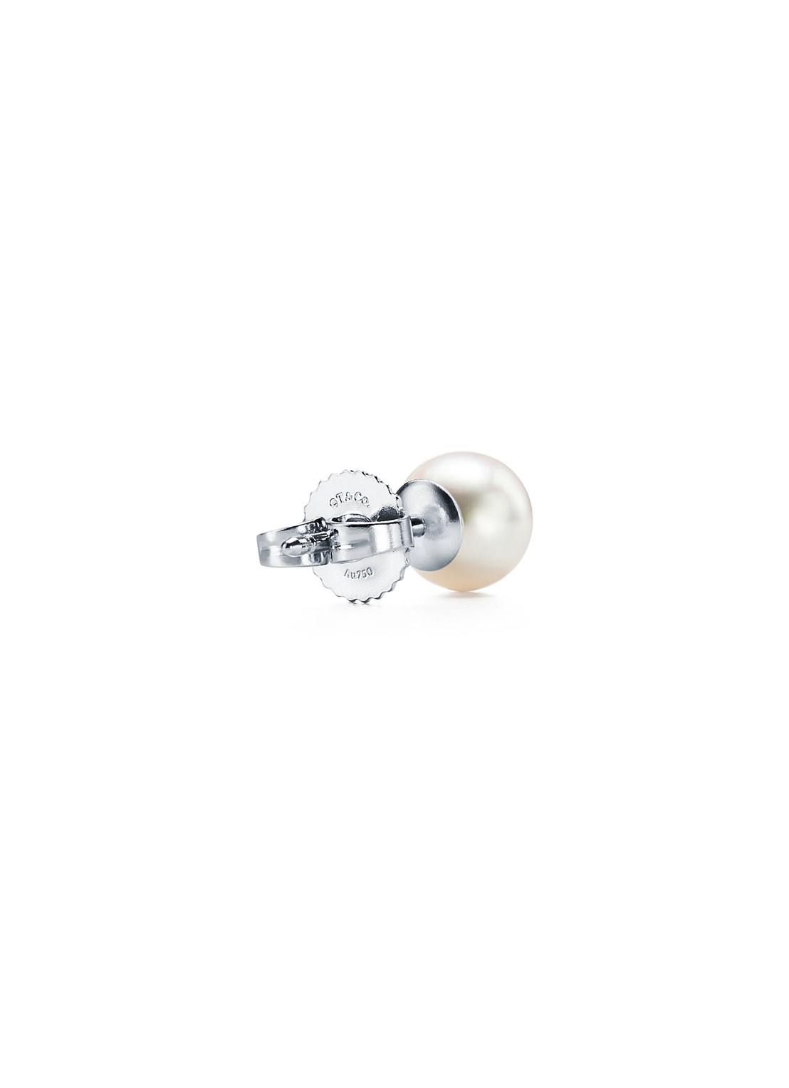 Tiffany & Co. Oorbellen van 18 karaat witgoud met Akoya parel 41232 - detail 2 undefined