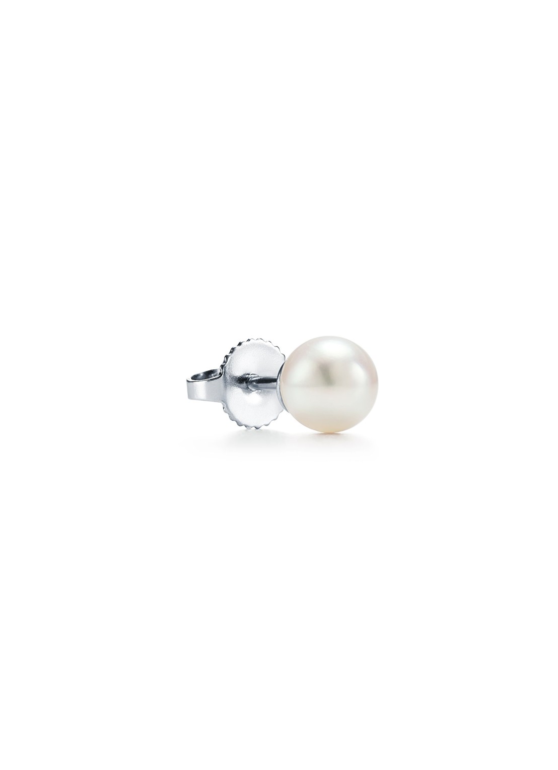 Tiffany & Co. Parel oorbellen van 18 karaat witgoud, 6-6.5 mm 41229 - voorkant 4 undefined