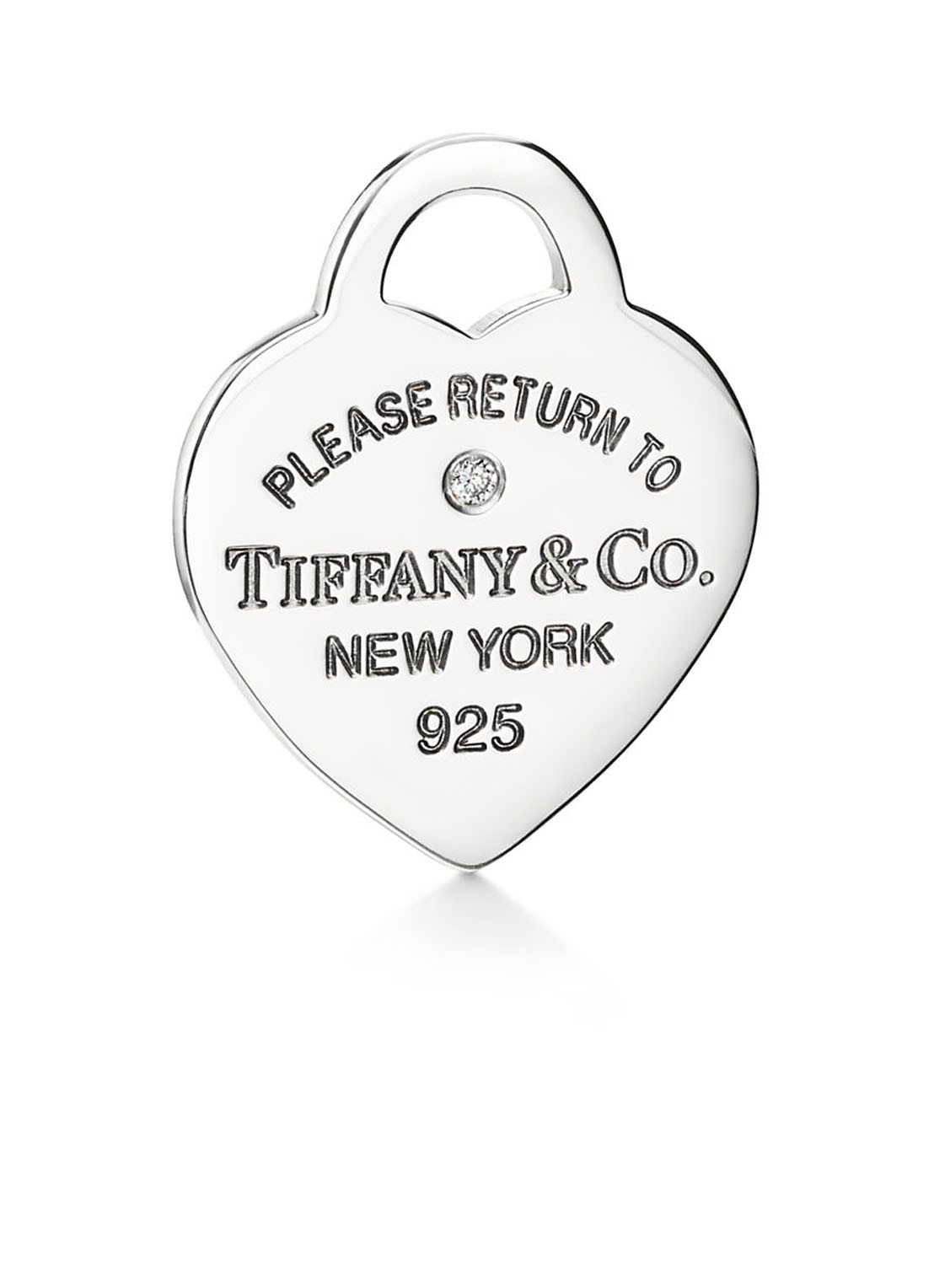 Tiffany & Co. Pink Double Heart Tag Mini ketting van sterling zilver met diamant 52676 - detail 2 undefined