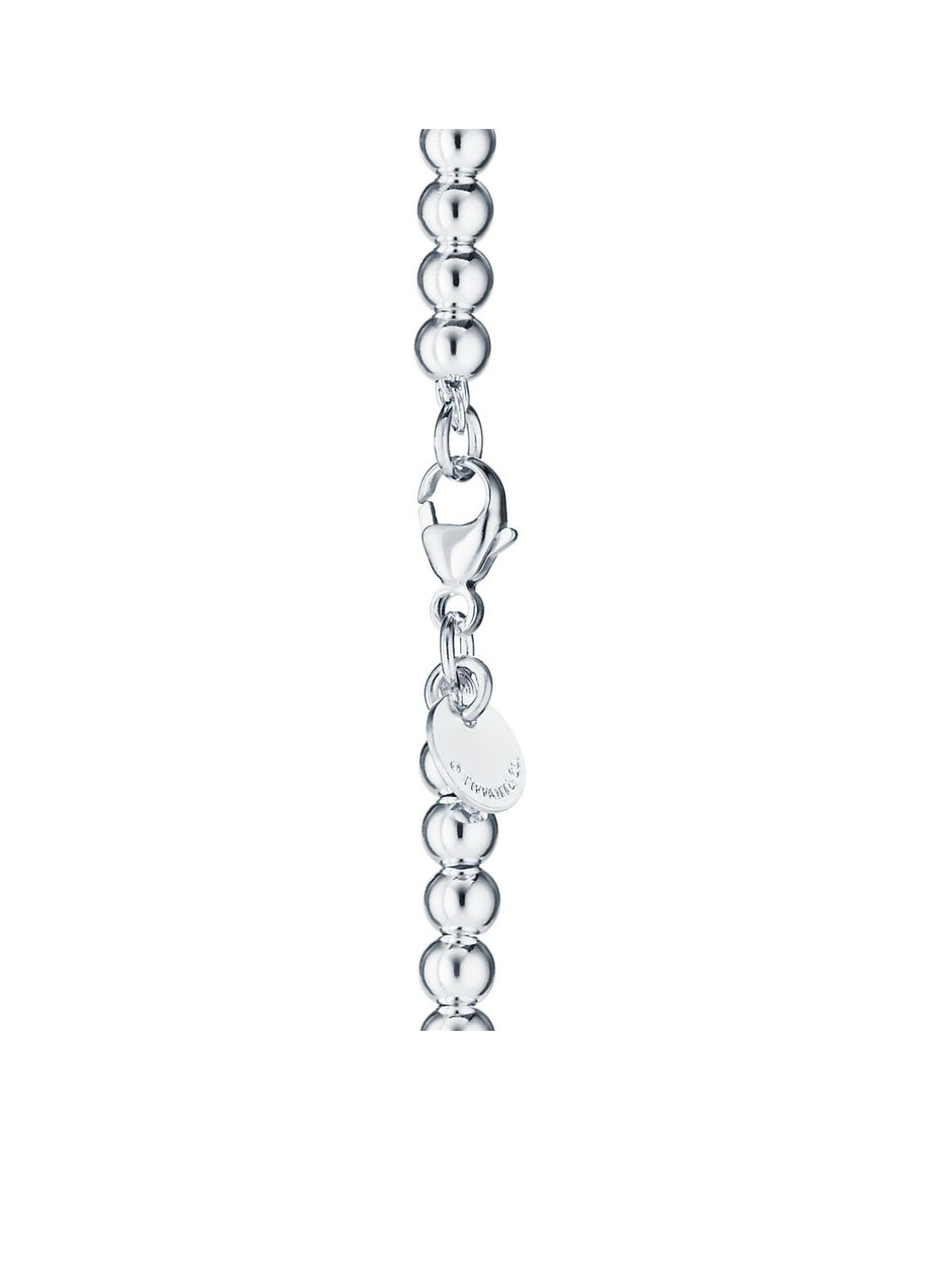 Tiffany & Co. Pink Heart Tag Bead kralenarmband van sterling zilver, 4 mm 67427 - detail 4 undefined