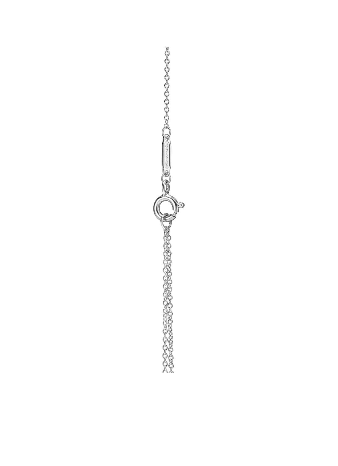 Tiffany & Co. Red Double Heart Tag Mini ketting van sterling zilver met diamant 52956 - detail 3 undefined