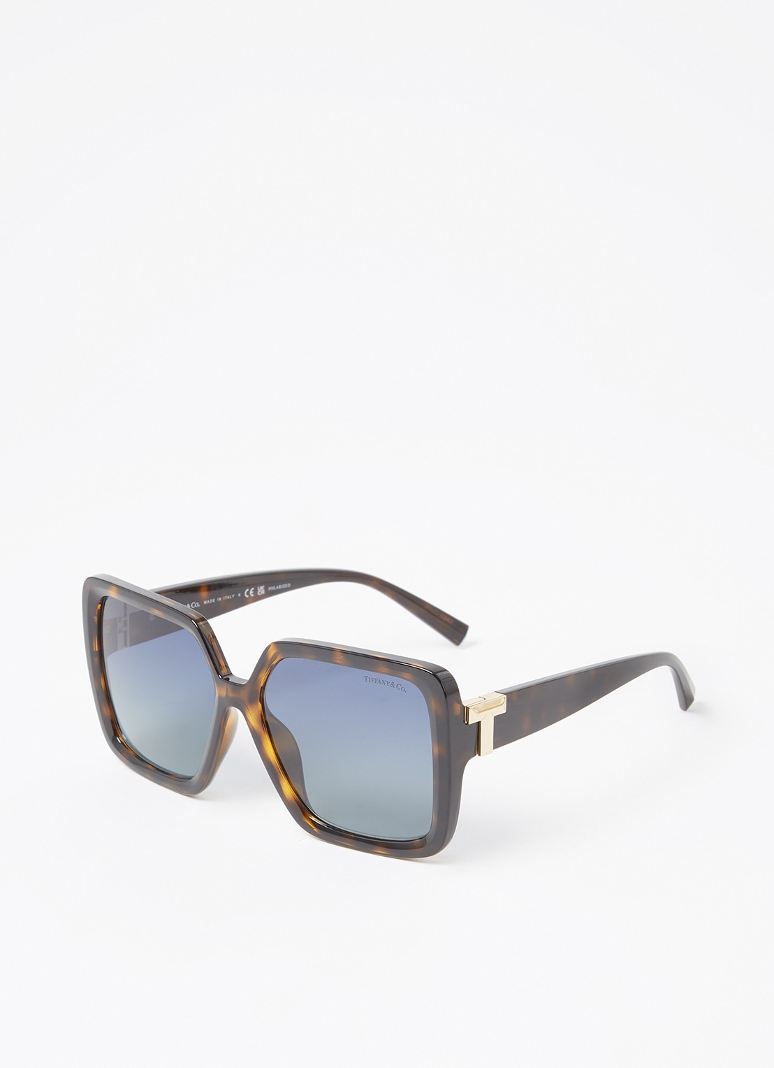 Tiffany & Co. Retro zonnebril gepolariseerd TF4206U - voorkant bruin
