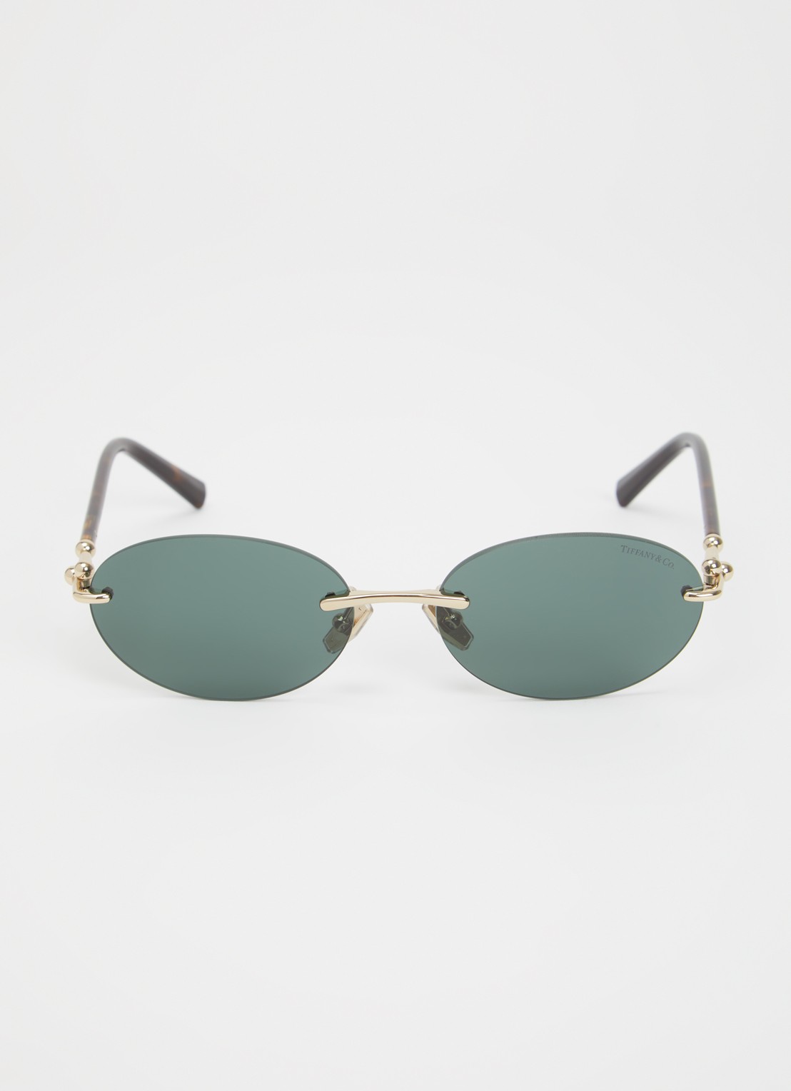 Tiffany & Co. Retro zonnebril TF3104D - detail 2 donkerbruin