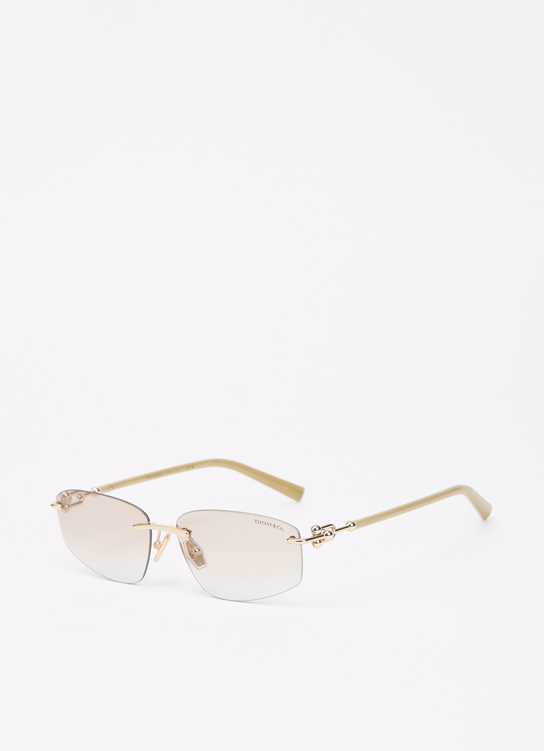 Tiffany & Co. Retro zonnebril TF3114 - voorkant goud