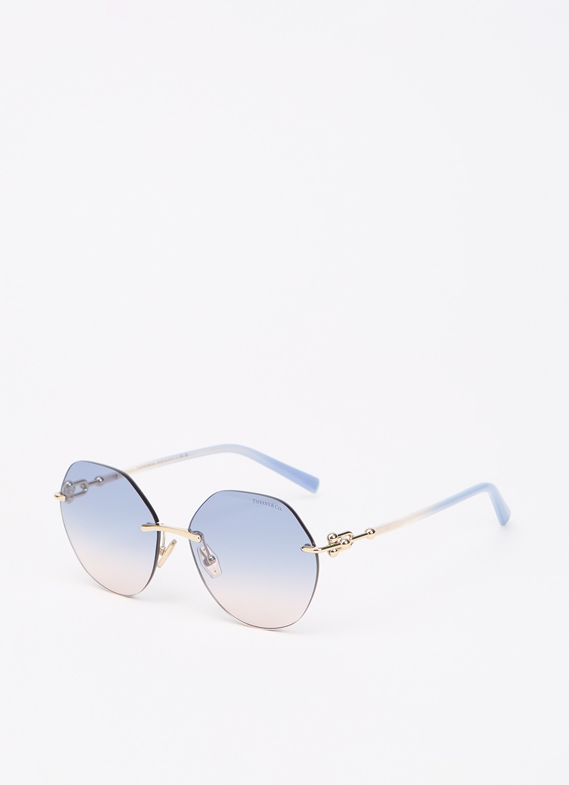 Tiffany & Co. Retro zonnebril TF3123 - voorkant goud