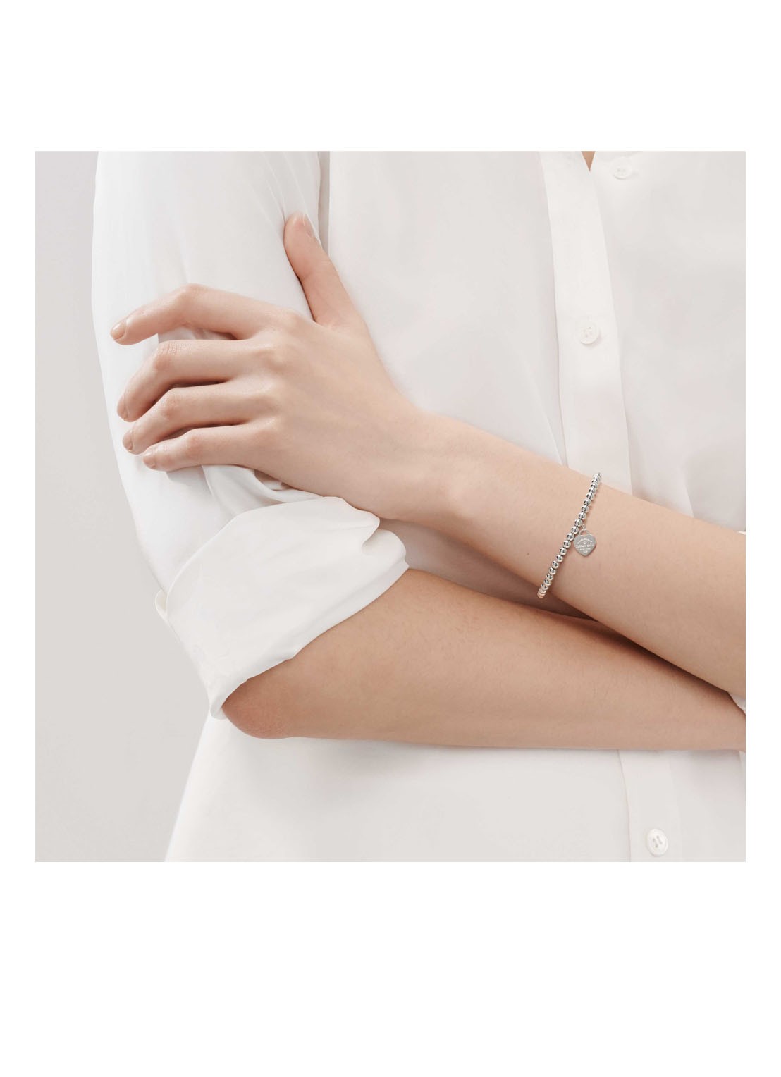 Tiffany & Co. Return to Tiffany™ Heart Tag armband van sterling zilver met diamant 18466 - detail 3 undefined