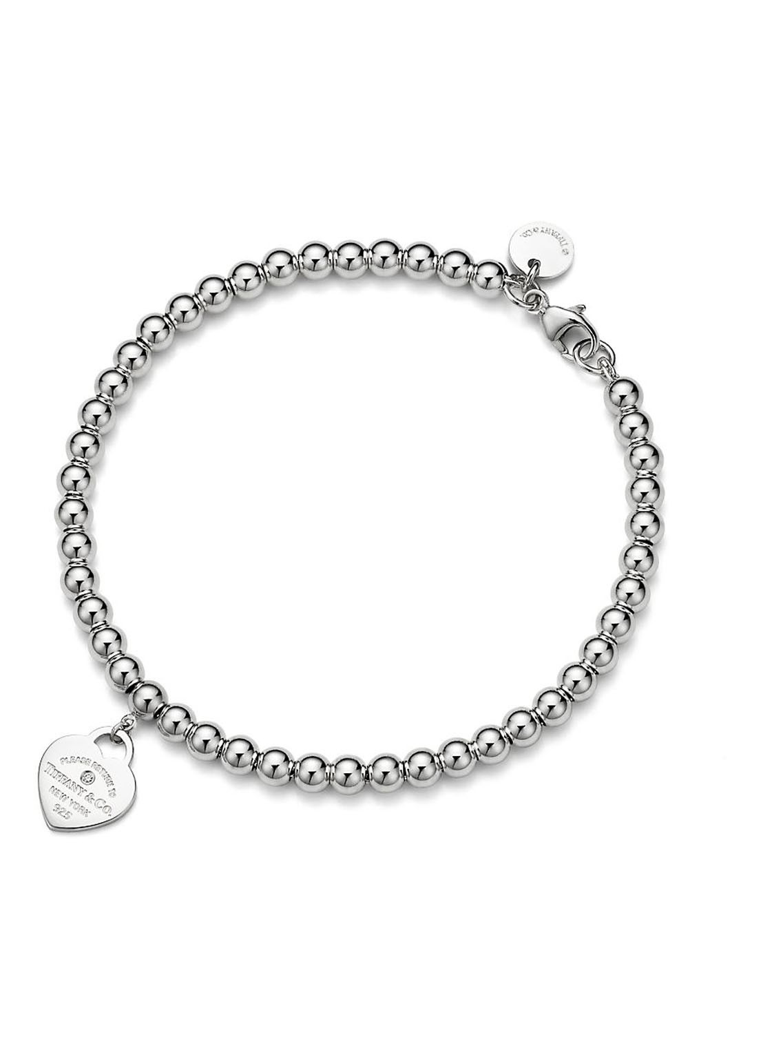Tiffany & Co. Return to Tiffany™ Heart Tag armband van sterling zilver met diamant 18466 - voorkant undefined