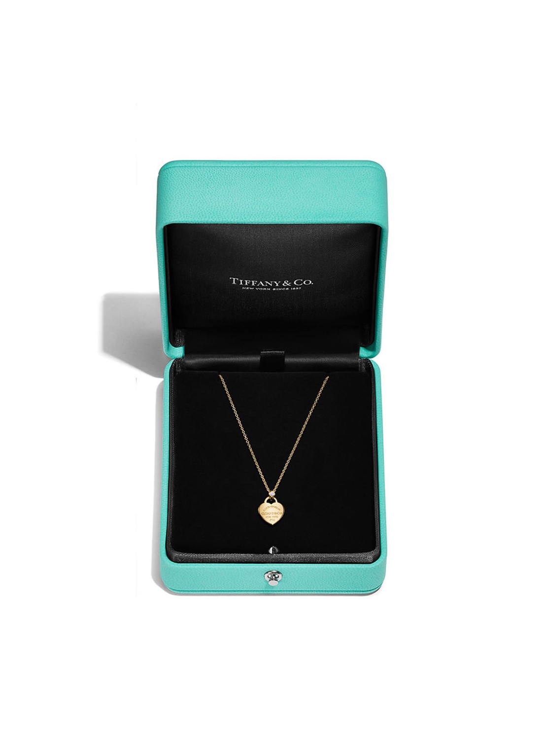 Tiffany & Co. Return to Tiffany™ Mini Heart Tag ketting van 18 karaat geelgoud met diamant 84380 - detail 5 undefined