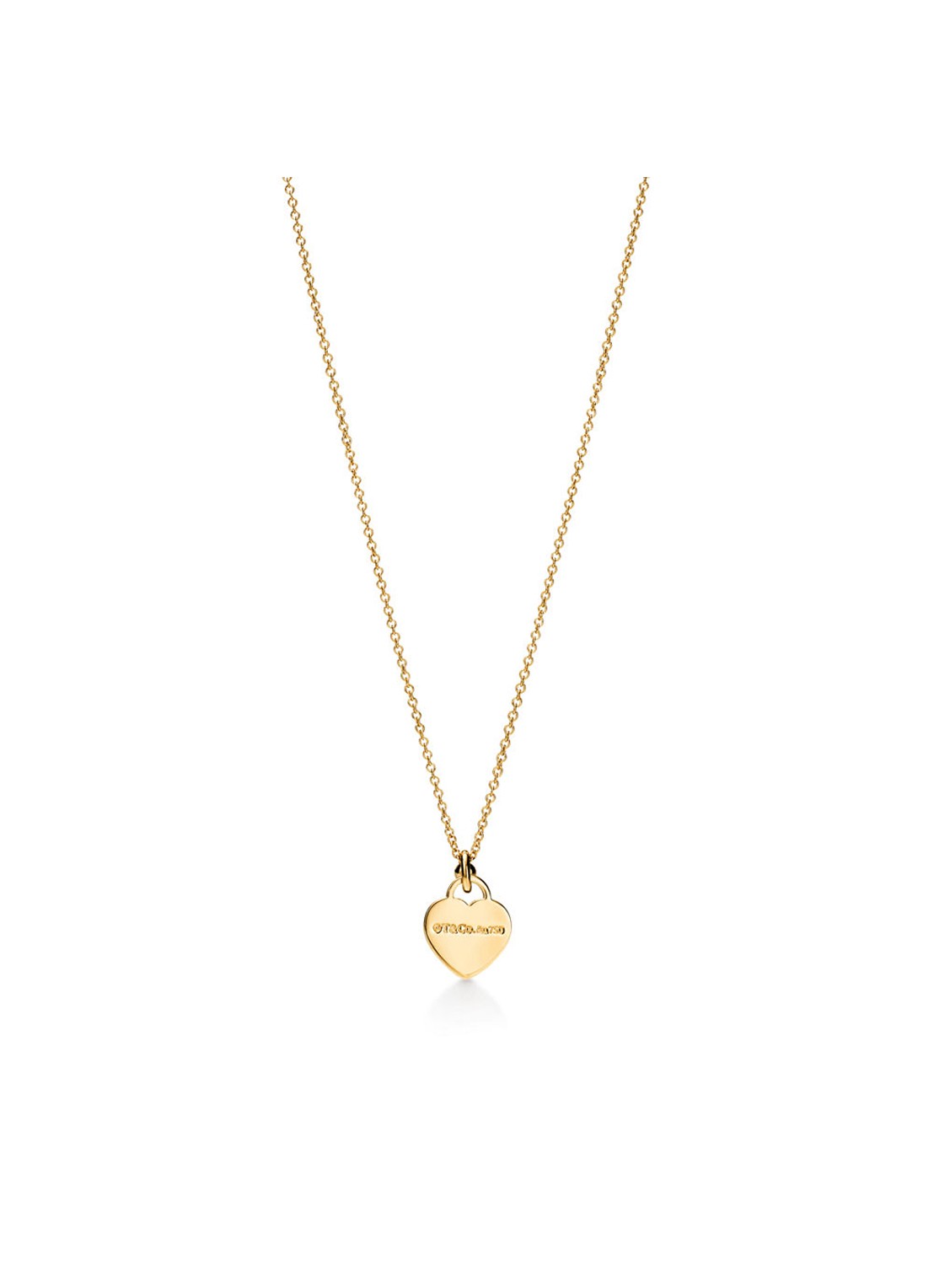 Tiffany & Co. Return to Tiffany™ Mini Heart Tag ketting van 18 karaat geelgoud met diamant 84380 - voorkant 7 undefined
