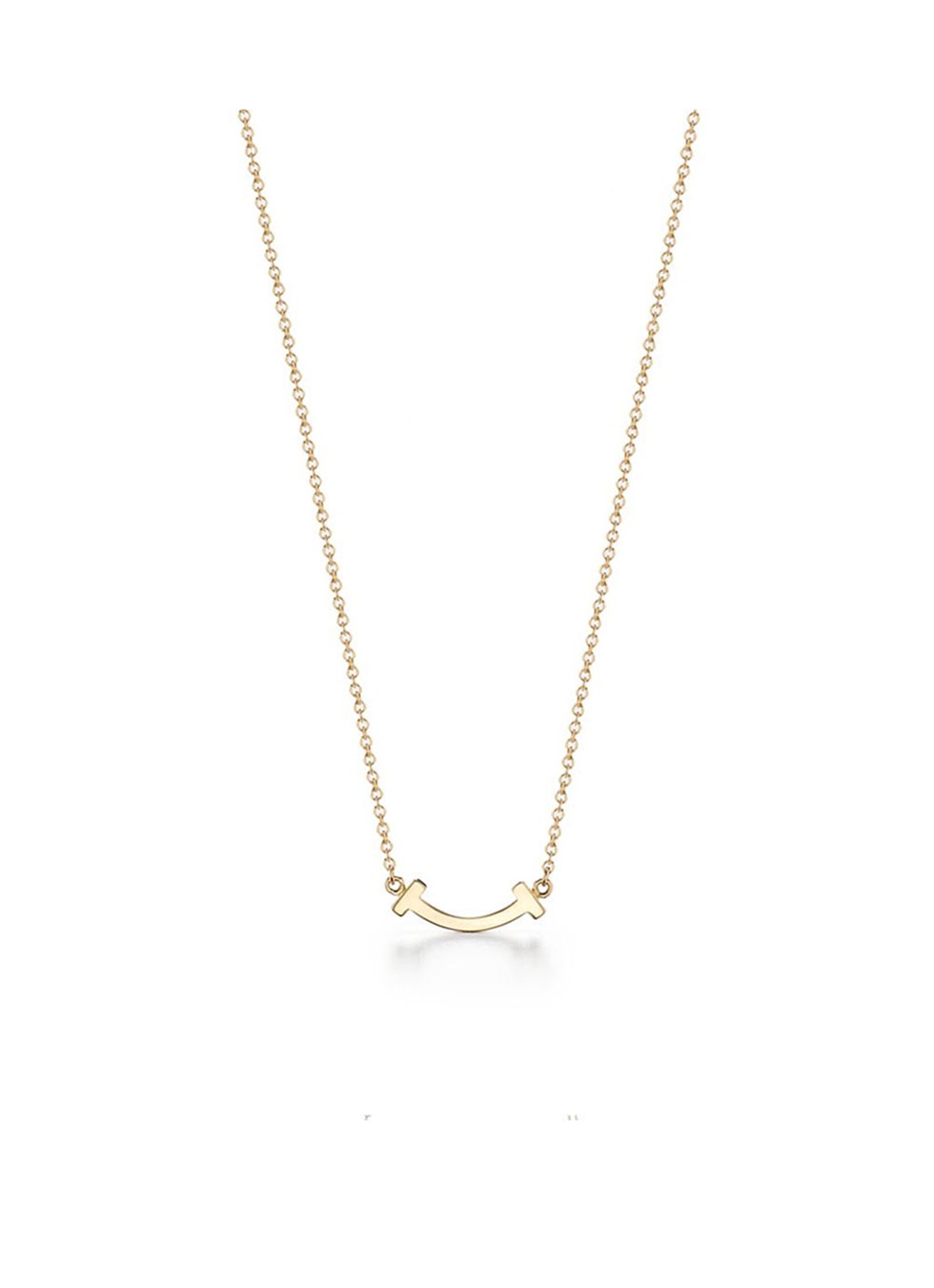 Tiffany & Co. Smile Mini ketting van 18 karaat geelgoud met diamant en hanger 40243 - voorkant 2 undefined