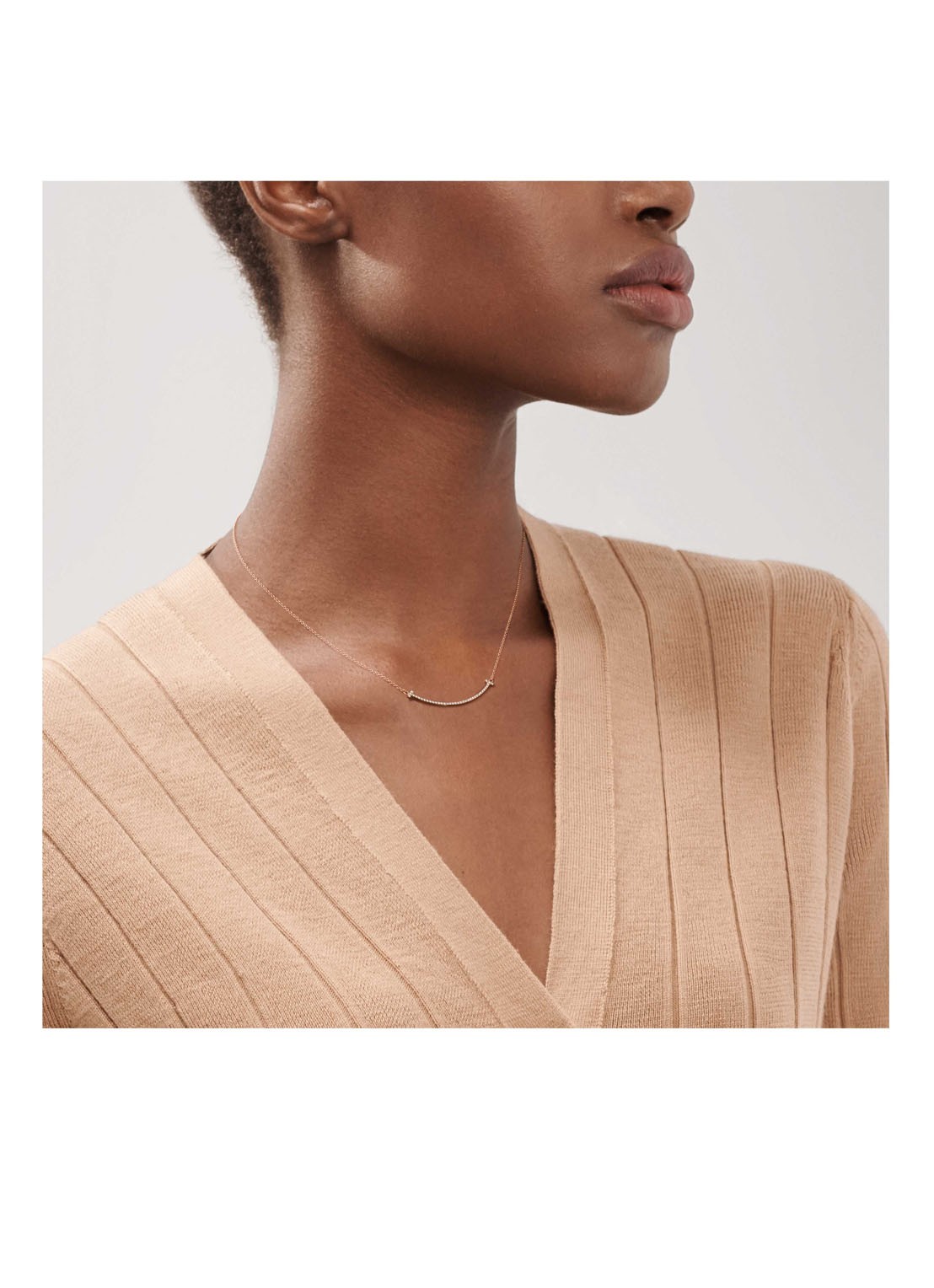 Tiffany & Co. Smile Small ketting van 18 karaat roségoud met diamant en hanger 71286 - detail 3 undefined