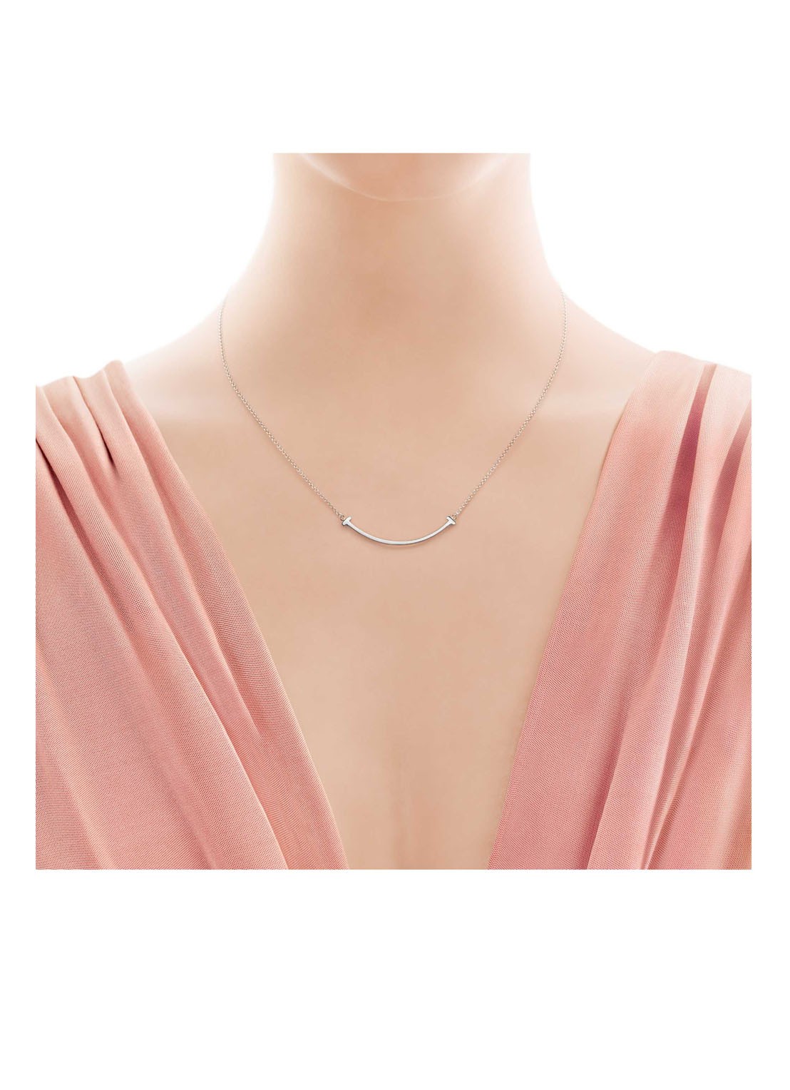 Tiffany & Co. Smile Small ketting van 18 karaat witgoud met hanger 71974 - detail 2 undefined