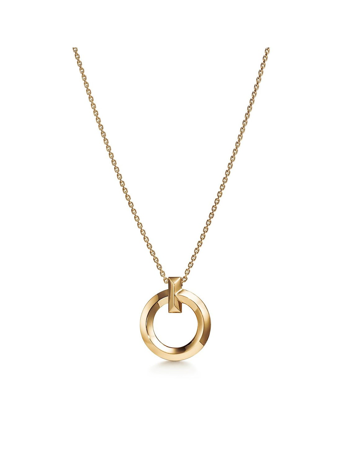 Tiffany & Co. T1 Circle Small ketting van 18 karaat geelgoud 76265 - voorkant 4 undefined