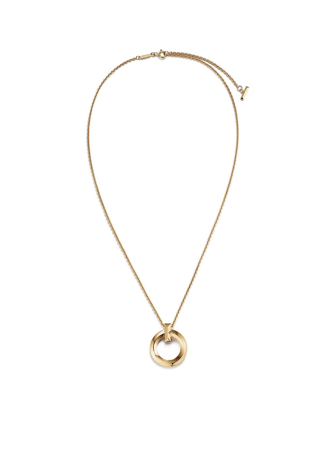 Tiffany & Co. T1 Circle Small ketting van 18 karaat geelgoud 76265 - voorkant 5 undefined