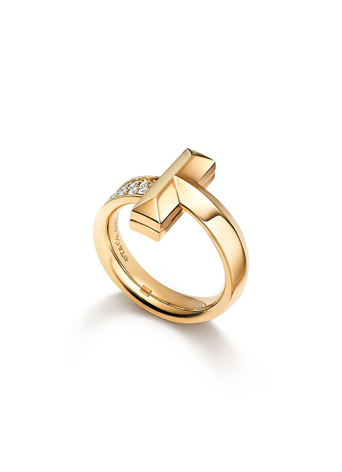 Tiffany & Co. T1 Ring van 18 karaat geelgoud met diamant 71034 - voorkant 7 undefined