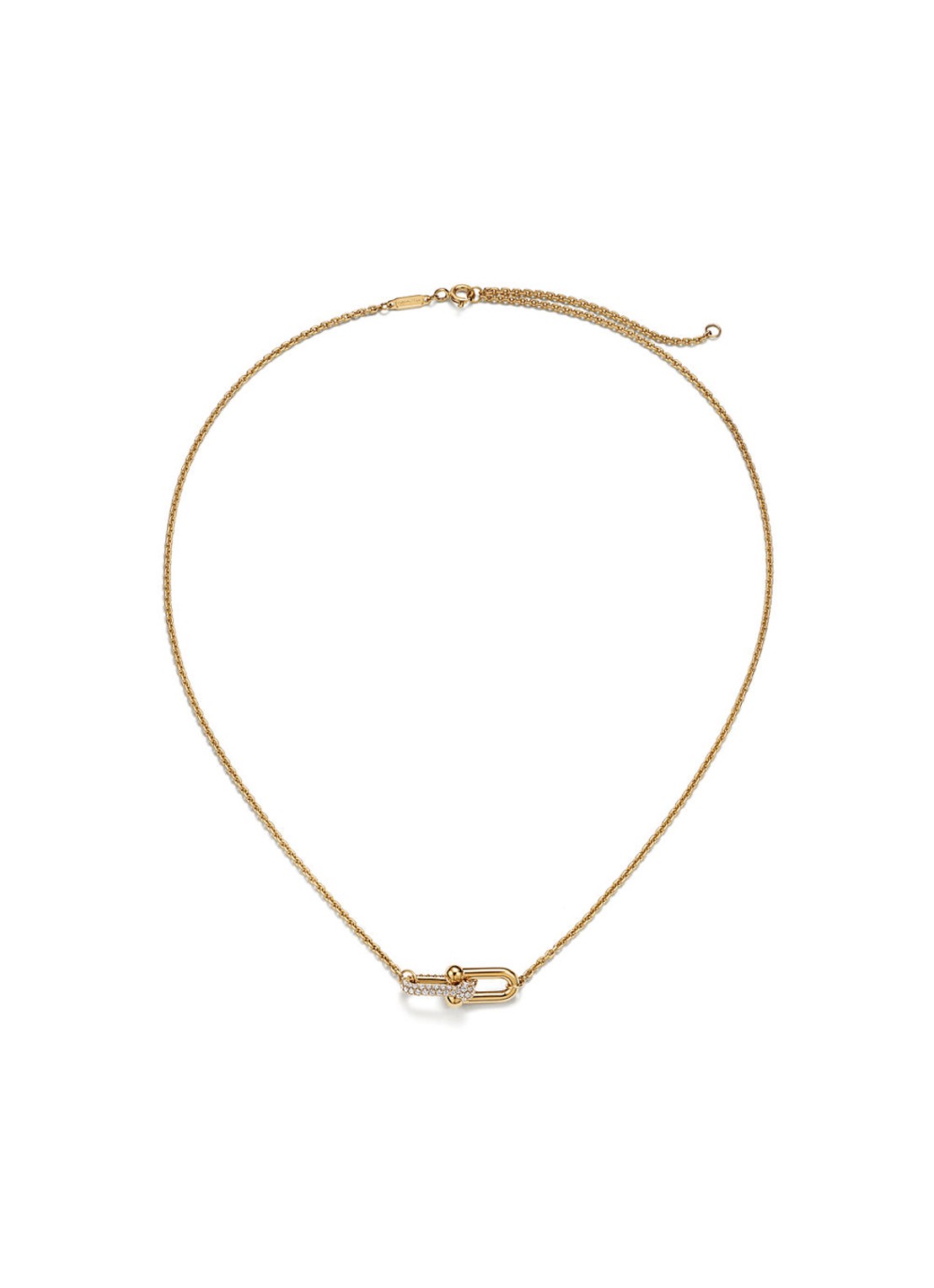 Tiffany & Co. Tiffany HardWear Double Link ketting van 18 karaat geelgoud met diamant 84802 - detail 3 undefined