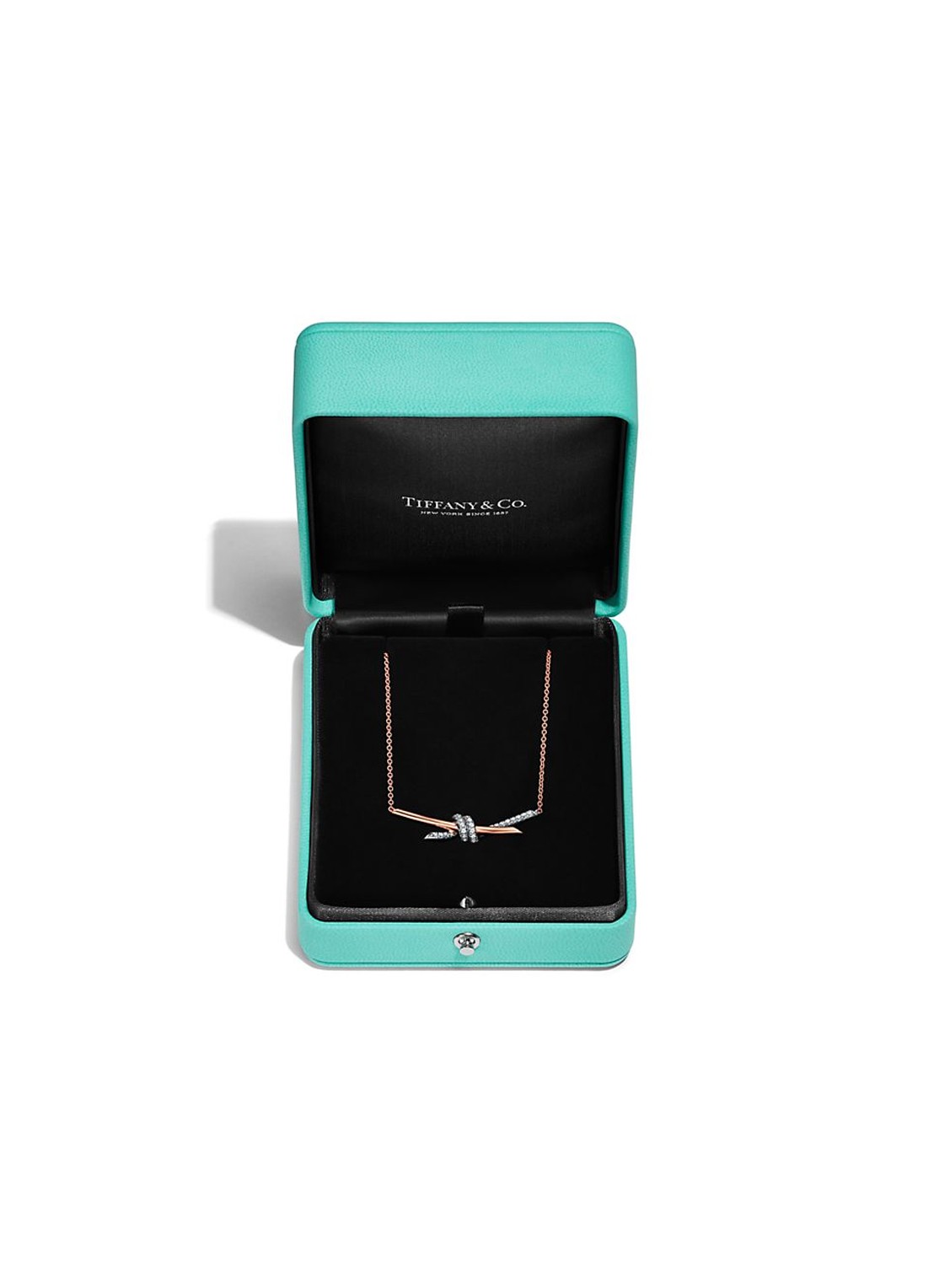 Tiffany & Co. Tiffany Knot ketting  van 18 karaat roségoud met diamant 86025 - detail 4 undefined
