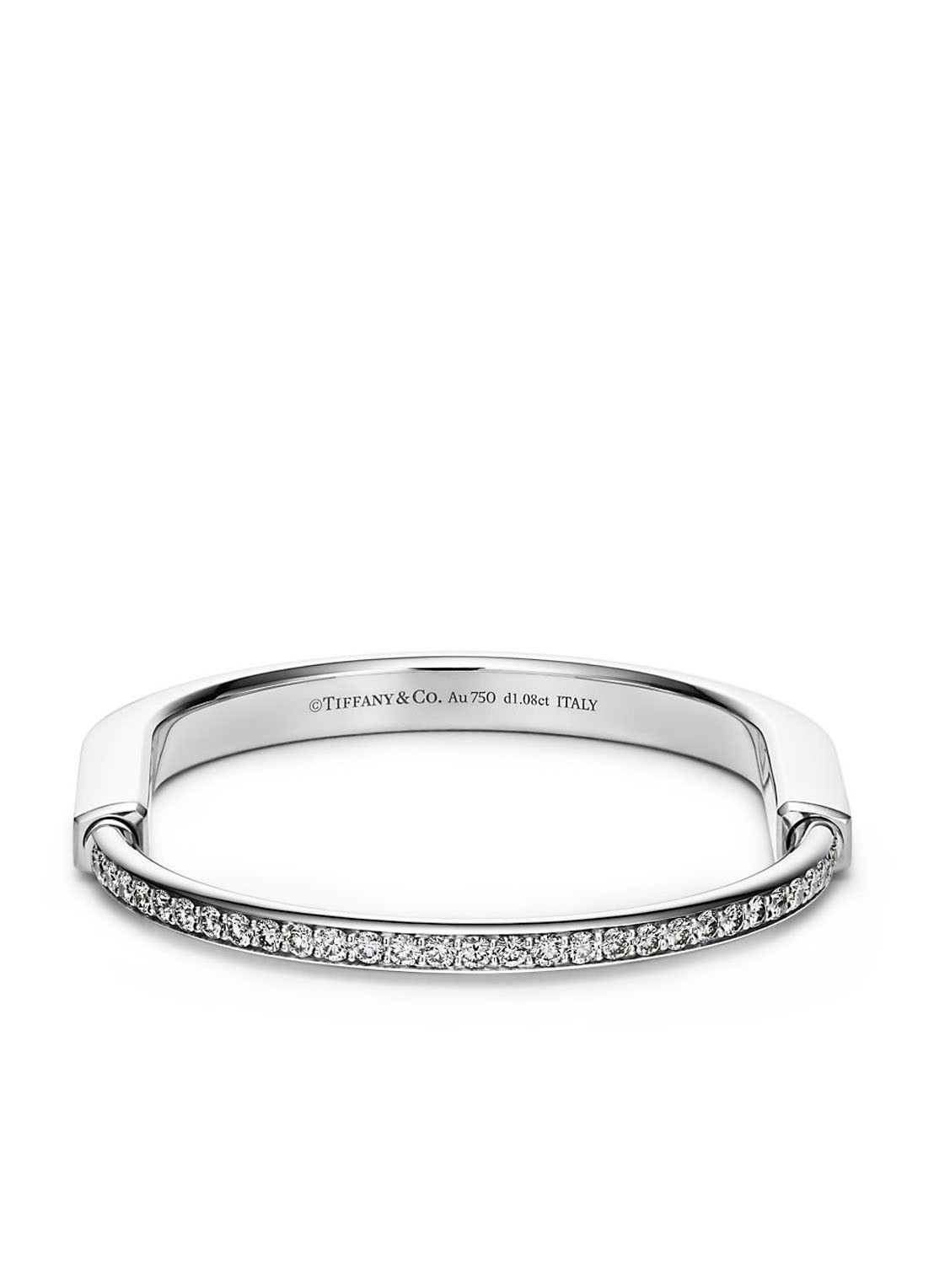 Tiffany & Co. Tiffany Lock bangle van 18 karaat witgoud met diamant 57708 - detail 7 undefined