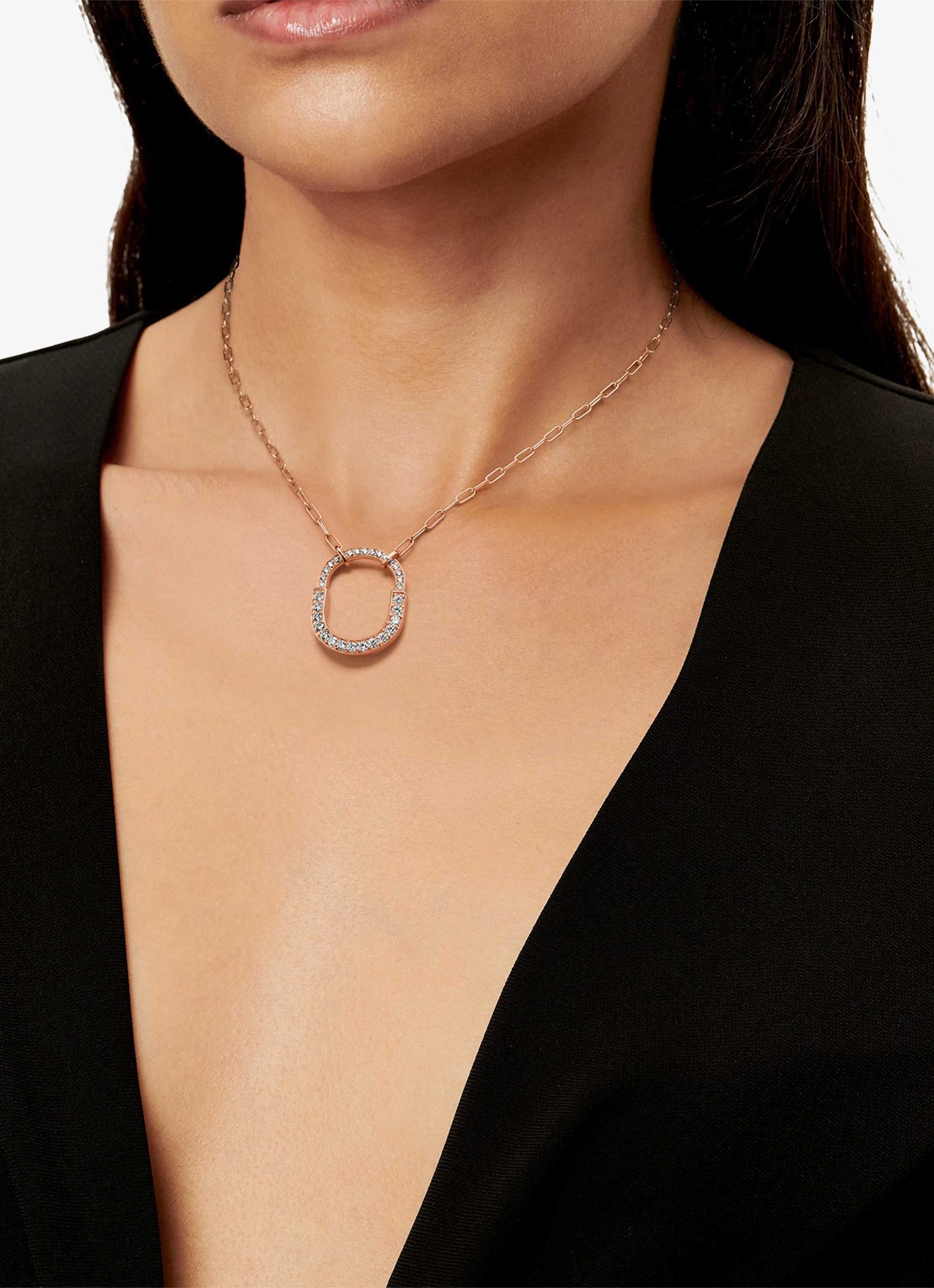 Tiffany & Co. Tiffany Lock ketting van 18 karaat roségoud met diamant 77314 - detail undefined