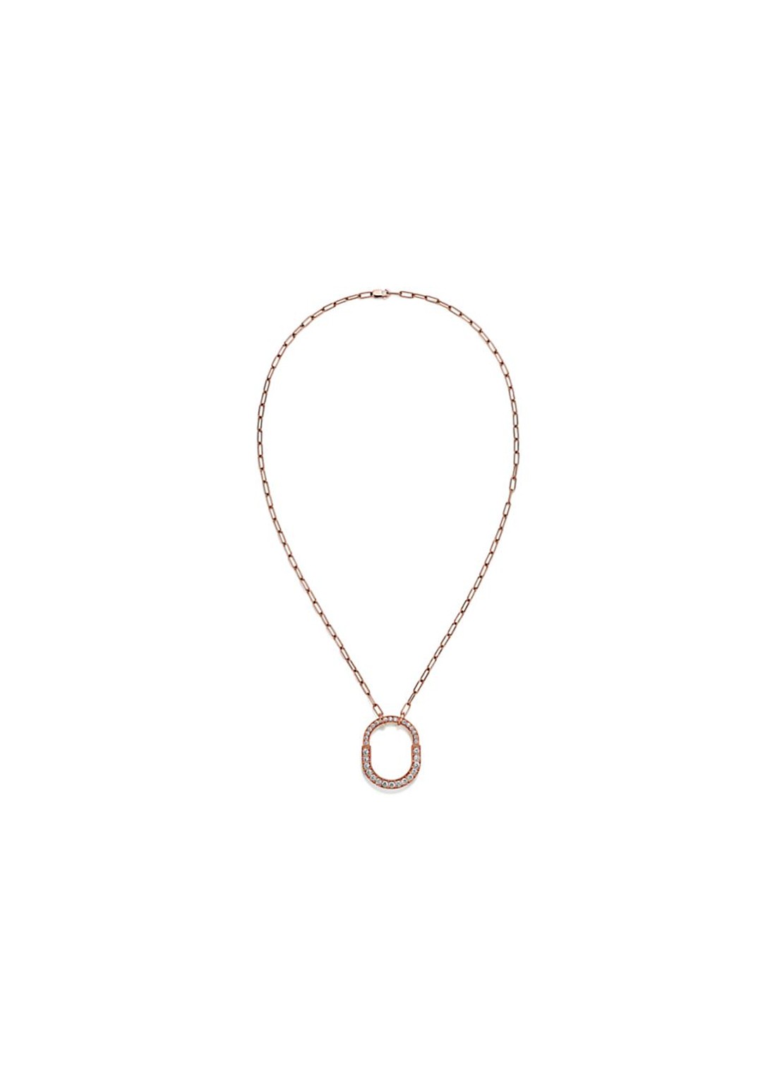 Tiffany & Co. Tiffany Lock ketting van 18 karaat roségoud met diamant 77314 - detail 2 undefined
