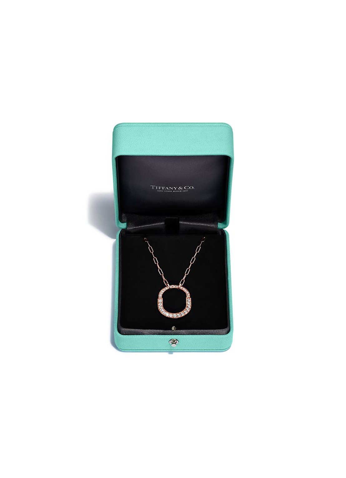 Tiffany & Co. Tiffany Lock ketting van 18 karaat roségoud met diamant 77314 - detail 4 undefined