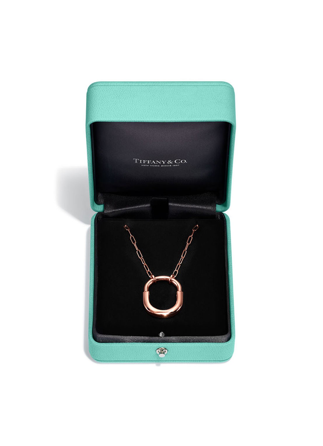Tiffany & Co. Tiffany Lock Pendant ketting van 18 karaat roségoud, Medium 77291 - detail 4 undefined