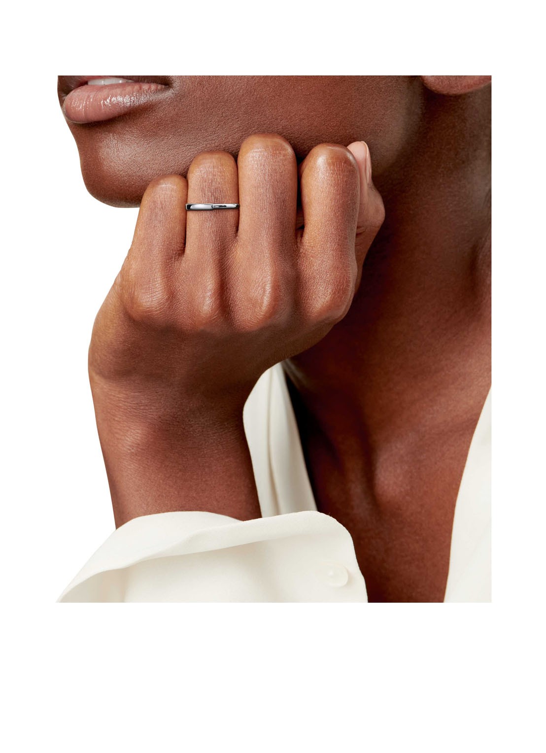 Tiffany & Co. Tiffany Lock ring van 18 karaat witgoud 77310 - achterkant undefined