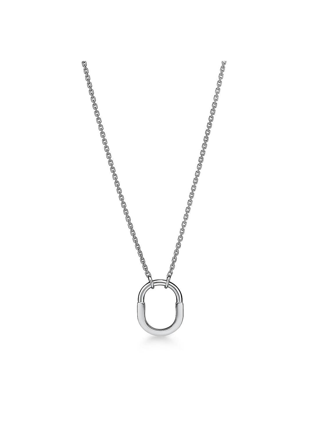 Tiffany & Co. Tiffany Lock Small ketting van 18 karaat witgoud 82997 - voorkant undefined