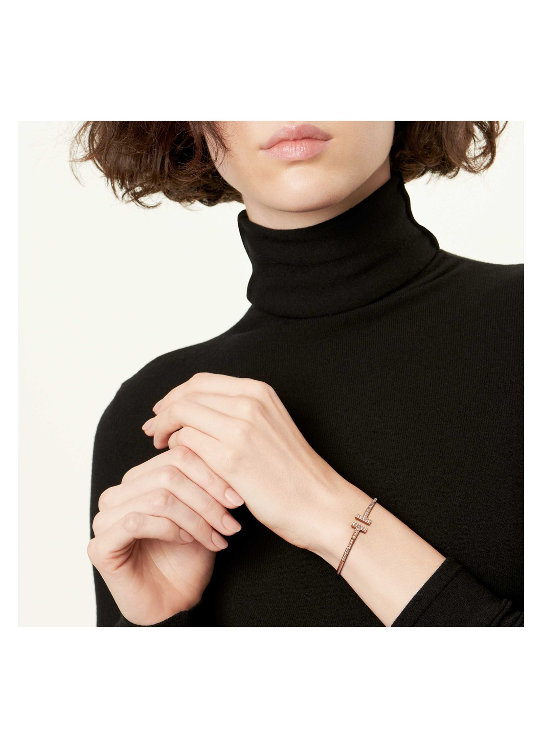 Tiffany & Co. Tiffany T bangle van 18 karaat roségoud met diamant 80874 - achterkant 3 undefined