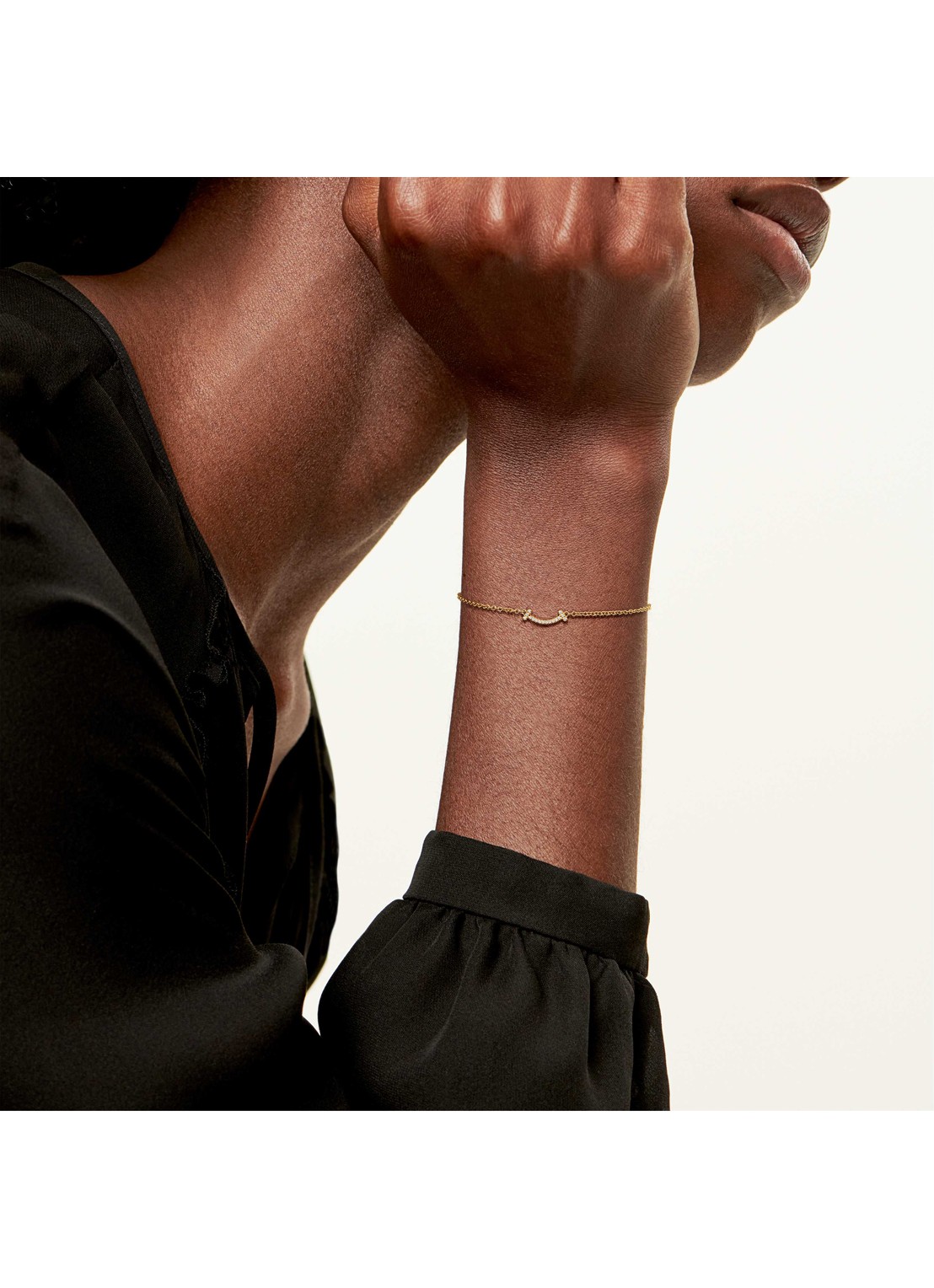 Tiffany & Co. Tiffany T Smile armband van 18 karaat geelgoud met diamant 45080 - achterkant 4 undefined