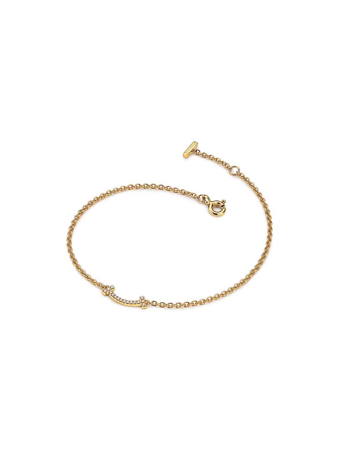 Tiffany & Co. Tiffany T Smile armband van 18 karaat geelgoud met diamant 45080 - voorkant 2 undefined