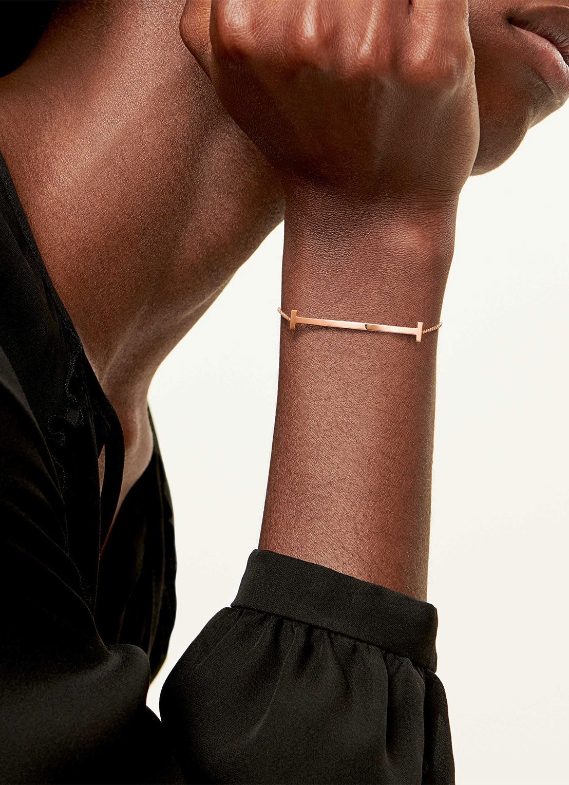 Tiffany & Co. Tiffany T Smile armband van 18 karaat roségoud 85436 - detail undefined