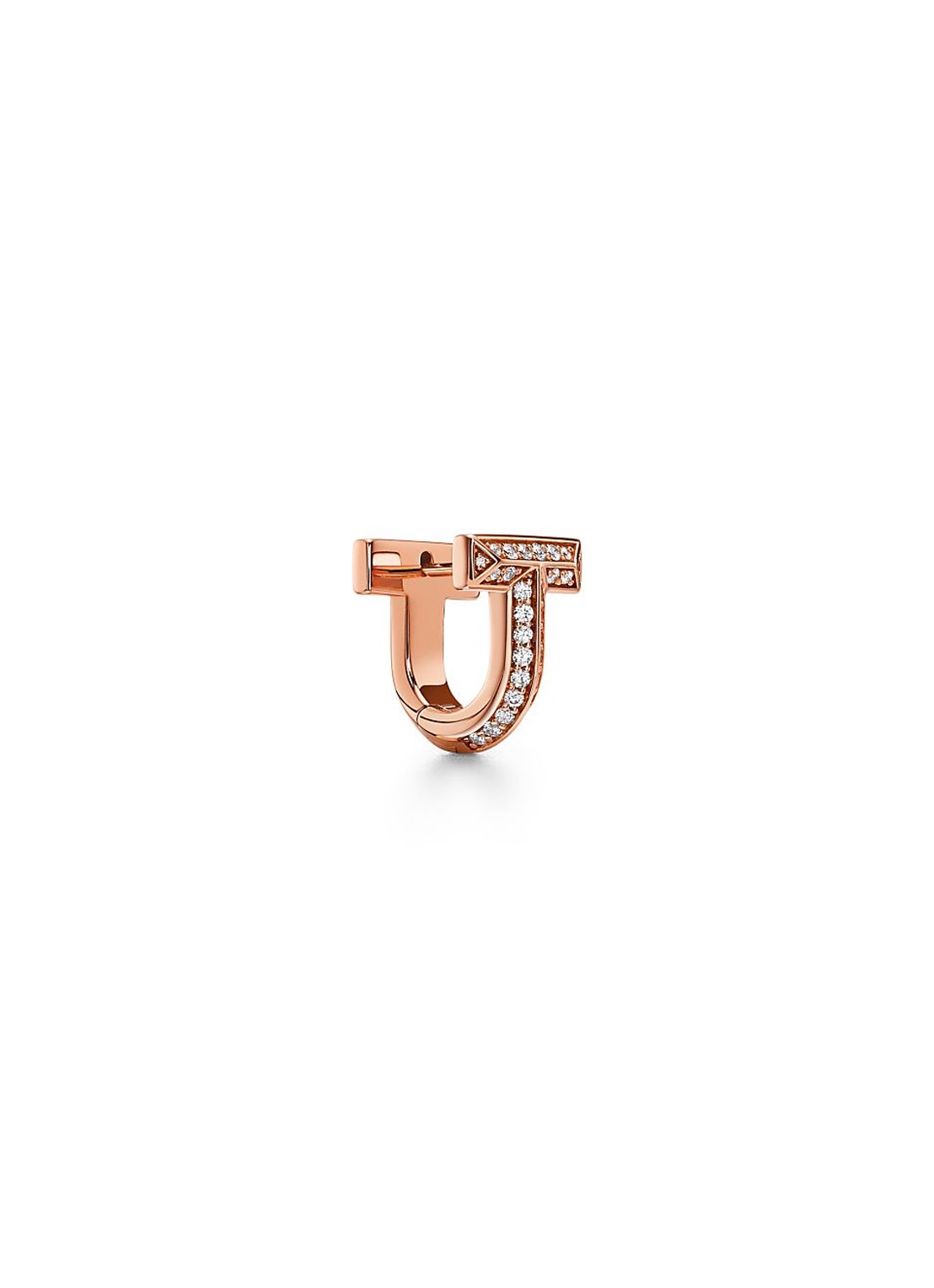 Tiffany & Co. Tiffany T T1 oorringen van 18 karaat roségoud met diamant 81783 - voorkant 5 undefined