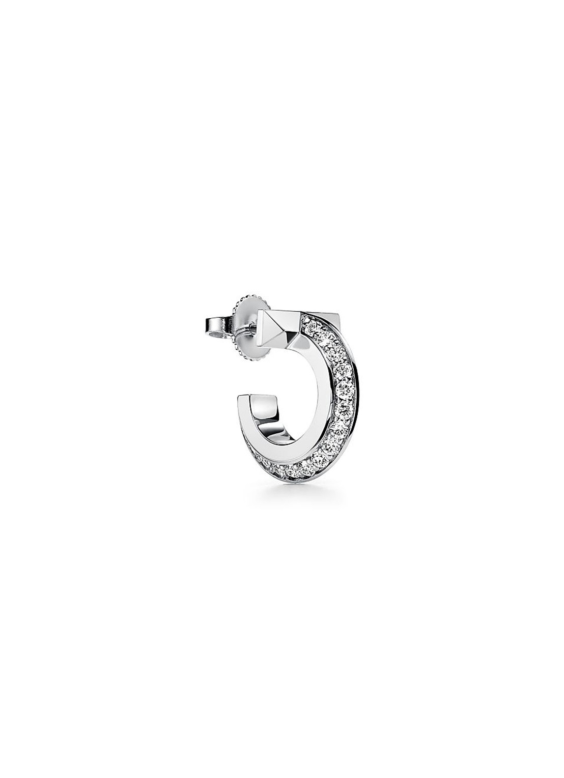 Tiffany & Co. Tiffany T T1 oorringen van 18 karaat witgoud met diamant 28956 - voorkant 4 undefined