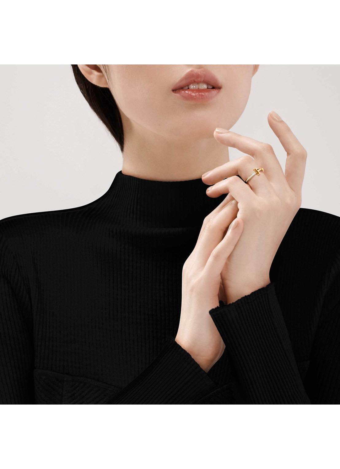 Tiffany & Co. Tiffany T T1 ring van 18 karaat geelgoud met diamant 67939 - achterkant undefined