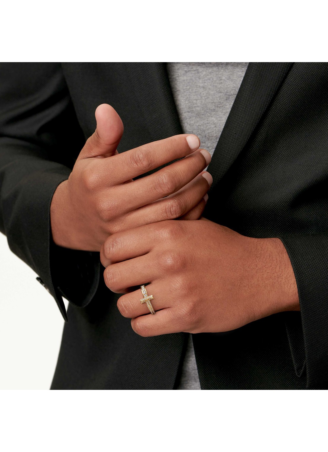 Tiffany & Co. Tiffany T T1 ring van 18 karaat geelgoud met diamant 80886 - detail undefined