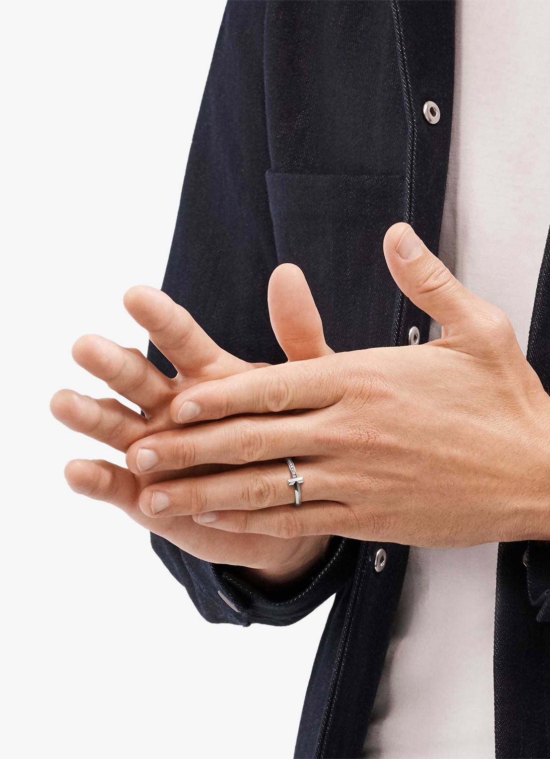 Tiffany & Co. Tiffany T T1 ring van 18 karaat witgoud met diamant 67943 - detail 2 undefined