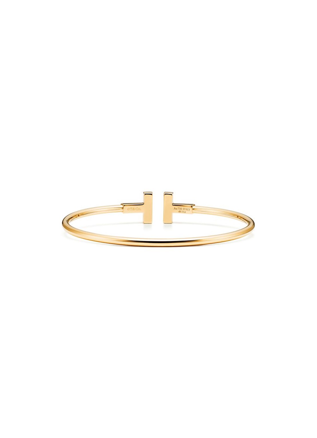 Tiffany & Co. Tiffany T Wire bangle van 18 karaat geelgoud met diamant en parelmoer 75653 - detail 4 undefined