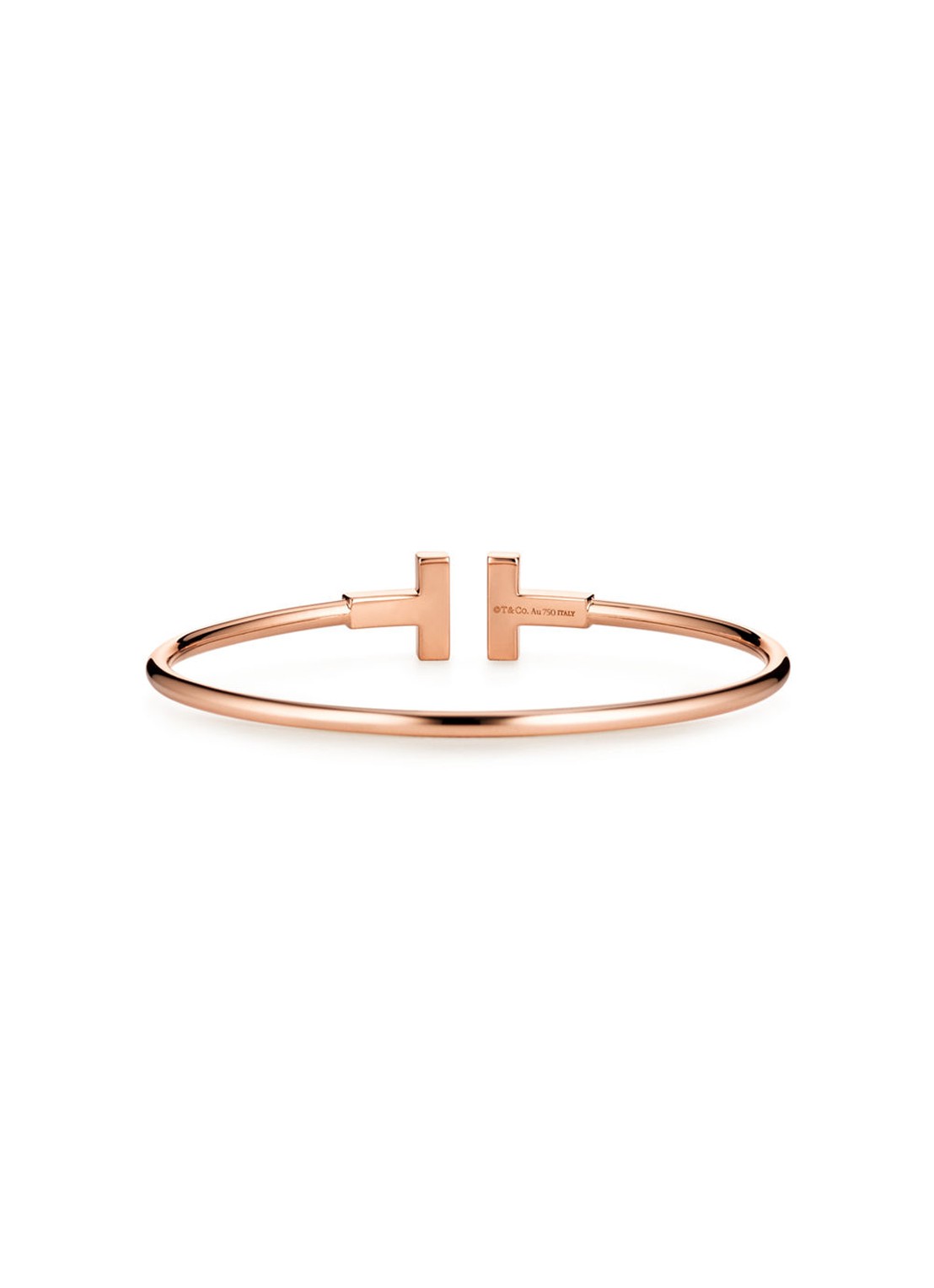 Tiffany & Co. Tiffany T Wire bangle van 18 karaat roségoud met diamant 69753 - detail 5 undefined