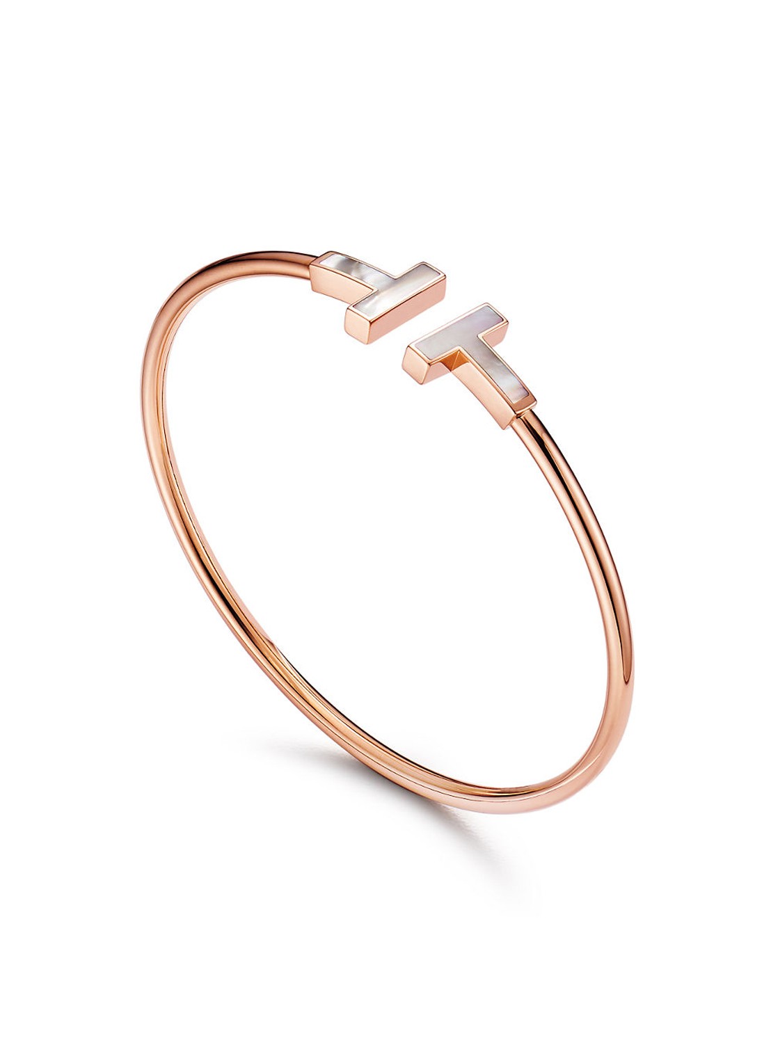 Tiffany & Co. Tiffany T Wire bangle van 18 karaat roségoud met parelmoer 56574 - voorkant 5 undefined