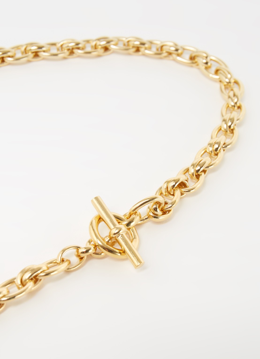 Tilly Sveaas Small Double Linked schakelketting verguld - detail goud